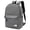 Gray, variant on Trendy Lightweight Urban Backpack with Pompom Keychain, Water - Resistant Canvas, Spacious Storage, Ergonomic Comfort for Daily Travel, College & Casual Use,Black