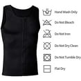 thumbnail image 4 of Lilvigor Compression Shirts for Men Body Shaper Slimming Vest Tank Top Shapewear with Zipper Slim Body Shaper, 4 of 6