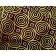 thumbnail image 4 of oneOone Silk Tabby Fabric Diamond & Circle Block Print Fabric By Yard 42 Inch Wide, 4 of 4