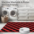 thumbnail image 5 of ODIKA 4'x6' Machine Washable Non-Slip Area Rug, Yuletide Tartan Crisscross Wintertime Hearth High Traffic Rug with Pad, Red, 652191, 5 of 8
