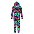thumbnail image 4 of WREESH 2025 Womens Pumpkin Hooded Jumpsuit Thanksgiving Halloween Pajamas Family Matching Set Zipper Onesie Holiday Sleepwear, 4 of 7
