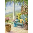 thumbnail image 2 of Erwin, Eric 11x14 Black Ornate Wood Framed with Double Matting Museum Art Print Titled - Veranda II, 2 of 4