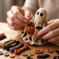 thumbnail image 5 of Patchwork Ghost Sewing Craft Kit for Adults Beginners, Halloween DIY Handmade Decor Set with Full Accessories, Relaxing Project for Sewing Lovers & Craft Enthusiasts (Pumpkin), 5 of 6