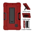 thumbnail image 5 of For RCA Voyager 7 inch Case , RCA Voyager ll 7 Mignova Heavy-Duty Drop-Proof and Shock-Resistant Rugged Hybrid Case(with Built-in Stand) , For RCA 7 inch Voyager 2016 / 2017 Tablet(Red+Black), 5 of 7