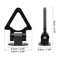 thumbnail image 3 of Unique Bargains Universal ABS Purple Triangle Shaped Car Tow Hook Decor Front Rear Bumper Trailer Sticker Adorn Set, 3 of 7