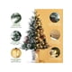 thumbnail image 2 of 3ft pre-lit artificial snow flocked christmas pine tree decorated con 78 LED lights in 8 modes, battery powered (batteries not included) para desktop, 2 of 8