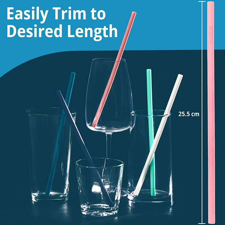10 inch Silicone or Stainless Steel Straw-Replacement Straw – Myerworks