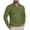 Green, variant on Coorders Mens and Big Mens Fleece Half Zipper Sweatshirt with Long Sleeve, Lightweight Basis Pullover Sweatshirt with No Hooded ,Big and Tall Khaki,Size XXL