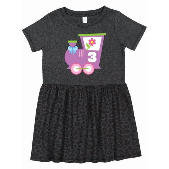Inktastic 3rd Birthday Train 3 Year Old Girl Girls Toddler Dress