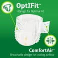 thumbnail image 6 of FitRight Adult Incontinence Briefs, Diapers with Tabs, Leak Stop Guards, Heavy Absorbency, Medium, 32in to 44in, 20 Count, 6 of 6