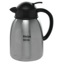 HUBERT® Coffee Cream Carafe with Skim Milk Imprint, 1.5 Liter