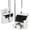 White, variant on 3-in-1 Broom and Dustpan Set with Floor Brush, 49" Long Stainless Steel Handle, Standing Storage Sweeping Combo with Cleaning Teeth for Home Kitchen