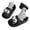 Black, variant on Wovix Cute Funny 3d Big Eye Fun Cartoon Slippers Women's Slipper Quick Drying Soft Lightweight Shower Cloud Slides Black 36-37