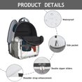 thumbnail image 4 of Symmetrical Nordic Waterproof Bookbag - Ergonomic Support & Organized Storage, 4 of 5