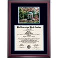 thumbnail image 1 of Dawn Diploma Frame for University of North Carolina UNC-Chapel Hill, Black/Light Blue Mat with Old Well Photograph, 27" x 20", 1 of 5