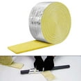 32.8 Feet Foiled Back Fiberglass Pipe Insulation Wrap for Outdoor