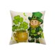 thumbnail image 1 of Día de San Patricio, Funda de Almohada Impresa 45x45cm/17.72x17.72In Tejido de Poliéster, Lavable Mecánico, Decoración de Vacaciones Del Hogar, 1 of 6
