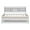 White Washed, variant on Gzxs Captain Bed, Full Size Wooden Daybed Frame with Built-in Bookshelves, 3 Storage Drawers and Pull-out Trundle, White Washed