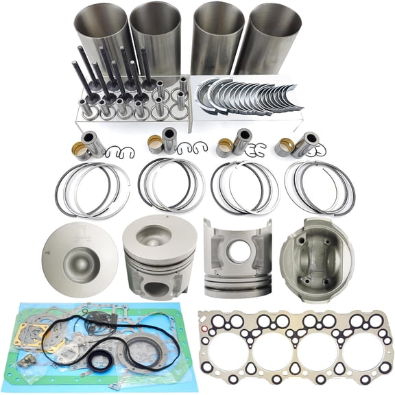 4D34 Engine Overhaul Rebuild Kit For Mitsubishi 4D34 4D34T Engine 3.9L Fuso Canter BE449 BE459 FE439 Truck Combustion Chamber 49mm ME220470