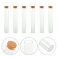 thumbnail image 3 of Miangastore Test Tube Transparent 6Pcs 7.1In Cylindrical Glass Storage Containers, 3 of 8