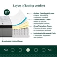 thumbnail image 3 of Zinus Comfort Support 12" Full Cooling Gel Hybrid Mattress with Pocket Springs, 3 of 12