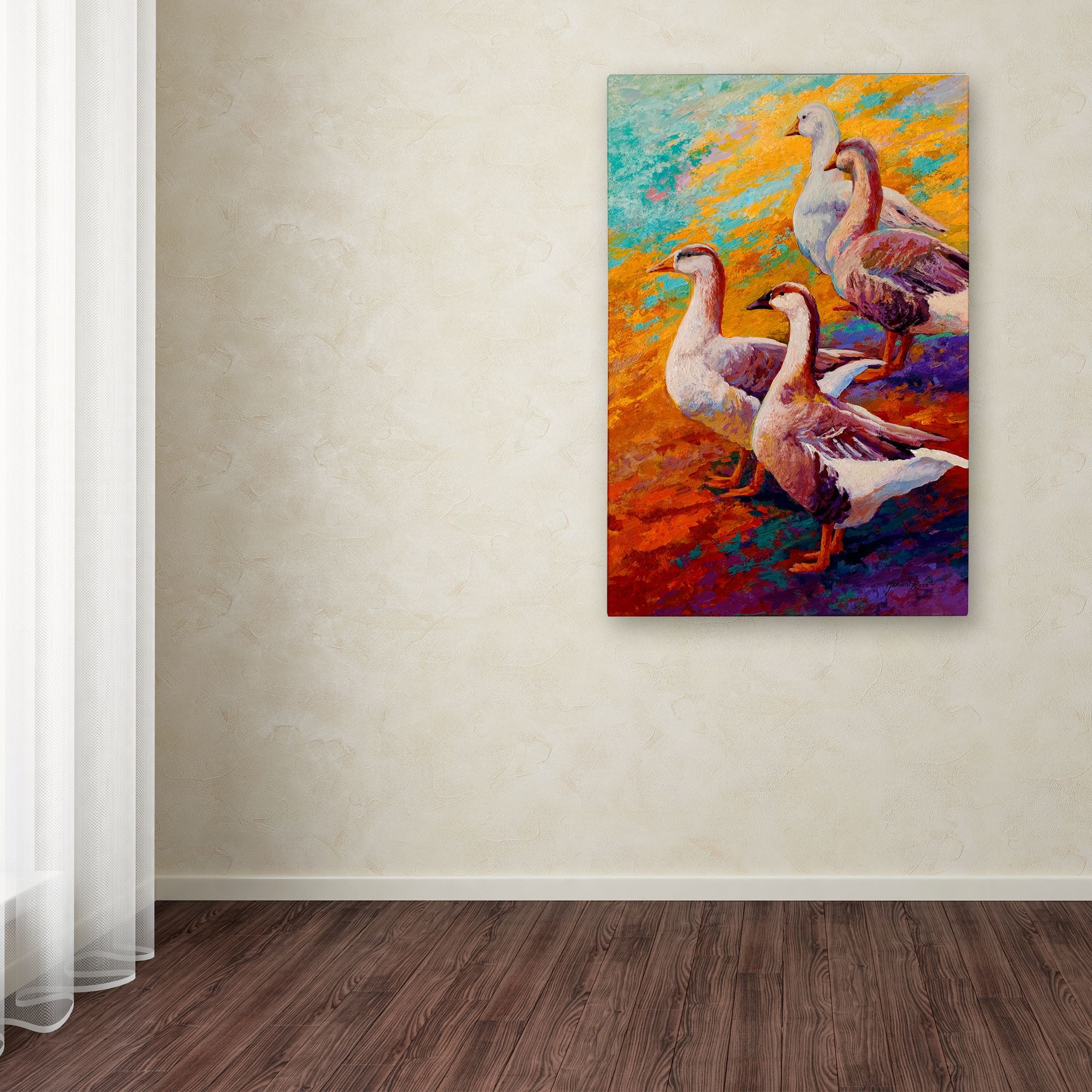 Marion Rose 'Gaggle Of 2' Canvas Art