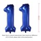 thumbnail image 2 of Globos numéricos EBAIJQUO azul marino de 40 pulgadas para decoración de fiestas, 2 of 7