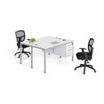 thumbnail image 2 of Boss Office Products Simple System 71" x 30" Face to Face Double Desks with 2 Pedestals, White, 2 of 8