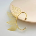 thumbnail image 4 of 1Pcs Vintage Hollow Leaf Cuff Earrings Golden Earrings Jewelry Forest Fairy Wing Ear Cuff Clip for Women Elegant Gifts DIY Personalized Jewelry Making DIY, 4 of 4