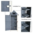 thumbnail image 3 of Mcombo Outdoor Storage Cabinet, Wood Garden Tool Shed (70" Tall) 0770EY, 3 of 7