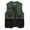Army Green, variant on IYTR Men's Waistcoat Multi Pocket Outdoor Fishing Hunting Waistcoat Breathable Lightweight Camping Hiking Work Waistcoat with Zippered Pockets Army Green XL