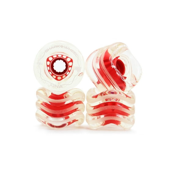 Shark Wheel 72MM, 78A DNA - Clear with Red Hub