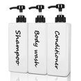 thumbnail image 1 of Set de 3 dispensadores de champú y acondicionador de 800 ml DIDROOM, 1 of 8