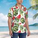thumbnail image 3 of Fotbe Watermelons Camisa Hawaiana para Hombre Unisex – Camisa Casual de Verano con Botones de Manga Corta de Algodón y Lino,Medium, 3 of 7