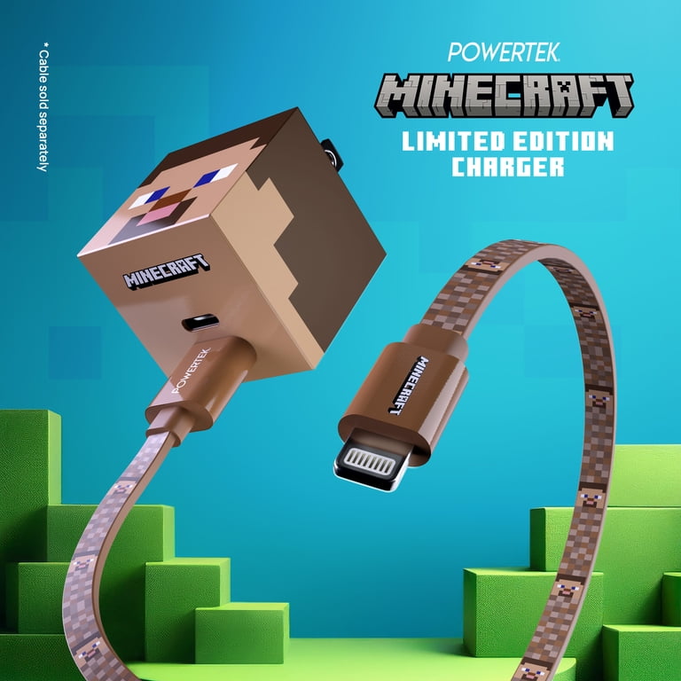 Liquipel Powertek Minecraft Dual USB-A / USB-C Wall Charger