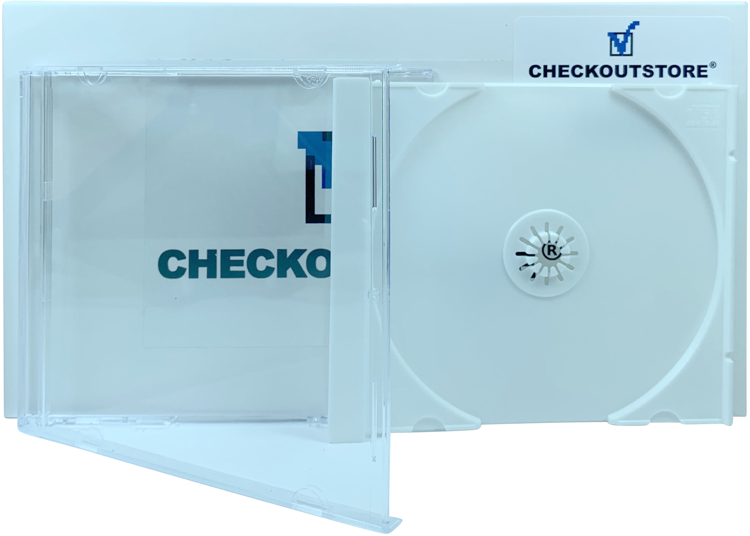 Standard Single 1-Disc CD Jewel Cases CheckOutStore Black Tray Only 400 Unassembled