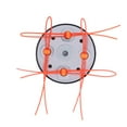 thumbnail image 1 of Cabezal De Cortacésped, Cabezal De Cortacésped De Plástico Estable Universal Para Jardín, 1 of 8