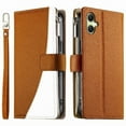 thumbnail image 4 of Funda cartera GANGXUN para Samsung Galaxy A07 , cuero PU con tarjetero, cremallera, correa de mano, soporte y protección 1346°, 4 of 6
