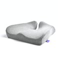 thumbnail image 1 of Cushion Lab Cojín de asiento patentado para alivio de presión para largas horas sentado en la silla de oficina/casa, silla de ruedas de coche, espuma viscoelástica extradensa para cadera, coxis, ciáti, 1 of 1