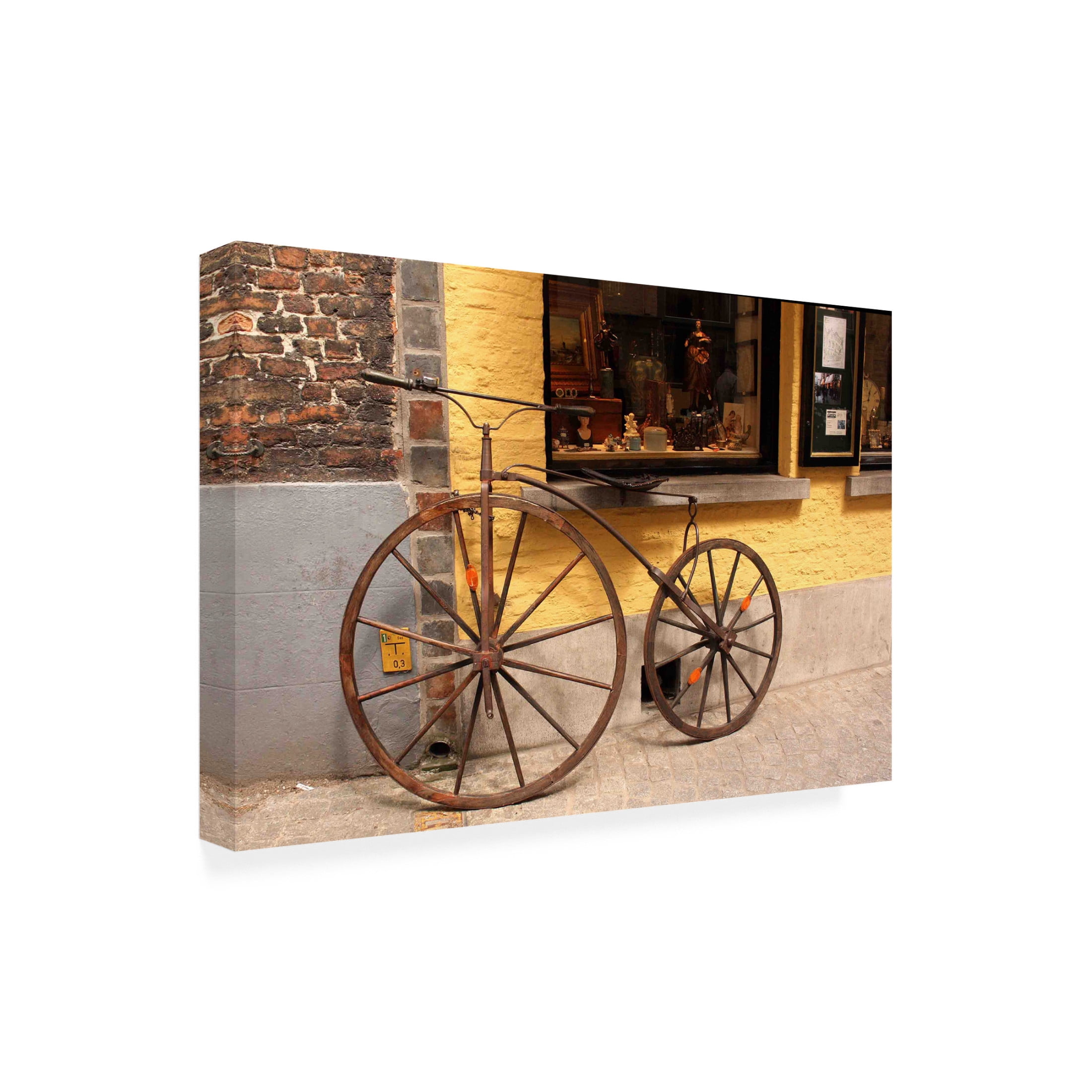 Canvas Wall Art - DANE 'Brugge 2' Wall Art for Living Room, Bedroom, or Office Décor by Trademark Fine Art - 47 x 30 Inches