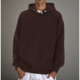 thumbnail image 6 of Men's Pullover Hoodie Loose-fitting Super Soft Pocket Button Collar, 6 of 16