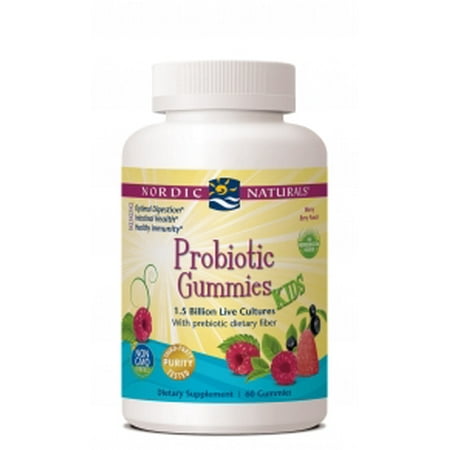 probiotic gummies naturals nordic punch berry mixed ct walmart