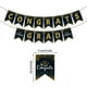 thumbnail image 3 of Decoración de serpentinas de graduación | Banner de cartulina blanca con diseño de birretes de felicitación | Colores clásicos: blanco y negro | Decoración duradera para fiestas, ceremonias de, 3 of 6