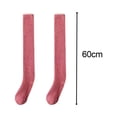 thumbnail image 2 of fenteer Women Knee High Socks over Knee Girls Long Stocking for Dorm Home Study Room Red, 2 of 7