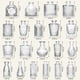thumbnail image 3 of Set de 30 jarrones Arme de cristal, diseño vintage, 30 ml, para flores, 3 of 6