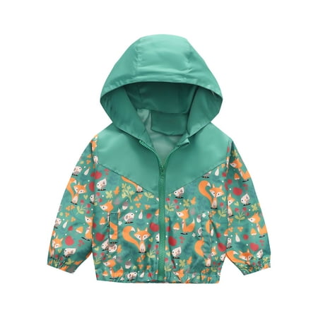 

Tagold Fall Savings Clearance Winter Coats for Toddler Kids Baby Boys Girls Fashion Cute Dinosaur Rainbow Pattern Windproof Jacket Hooded Coat