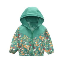 Hicidod Kids Raincoats Waterproof with Hood Toddler Boys Girls Raincoats Lightweight Windbreaker Waterproof Jacket Cute Long Sleeve Zip Up Coats Hooded Outerwear