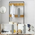 thumbnail image 4 of Wall Mount Plastic Grocery Bag Organizer/Holder, Washable Shopping Bags Carrier, Storage Dispenser for Home Kitchen Travelling, Free Adjustment with Drawstring, 2 Pcs(Gray), 4 of 7