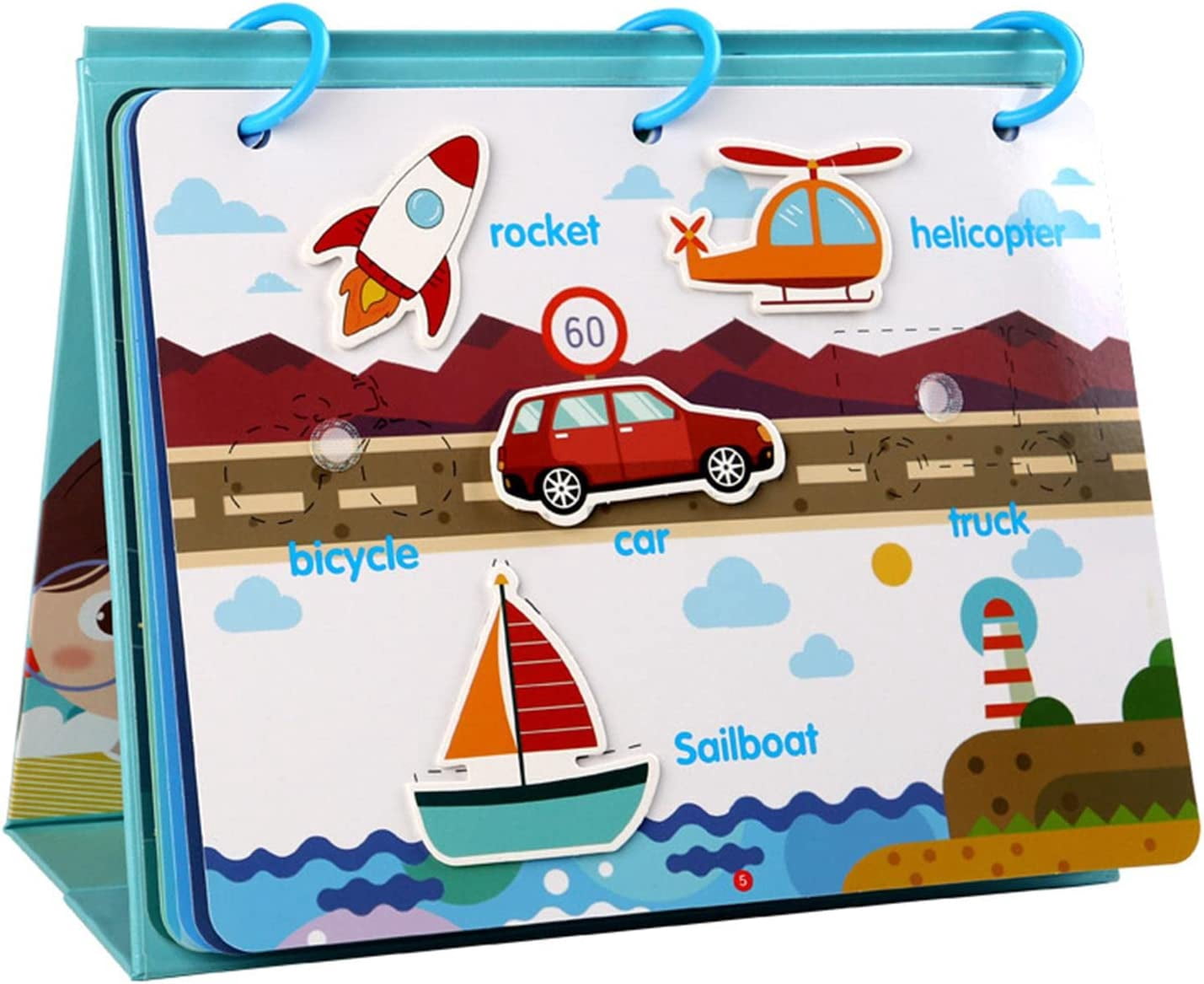 Reusable Sticker Books for Toddlers,Montessori Preschool Learning