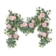 thumbnail image 2 of Guirnalda artificial de 1,8 m con flores, 7 rosas blancas, guirnalda floral para centro de mesa de boda, fiesta, decoración de camino de mesa, 2 of 6